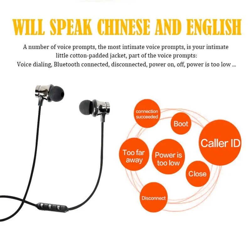 MP3 MP4 компьютерные беспроводные Bluetooth наушники спортивные металлические