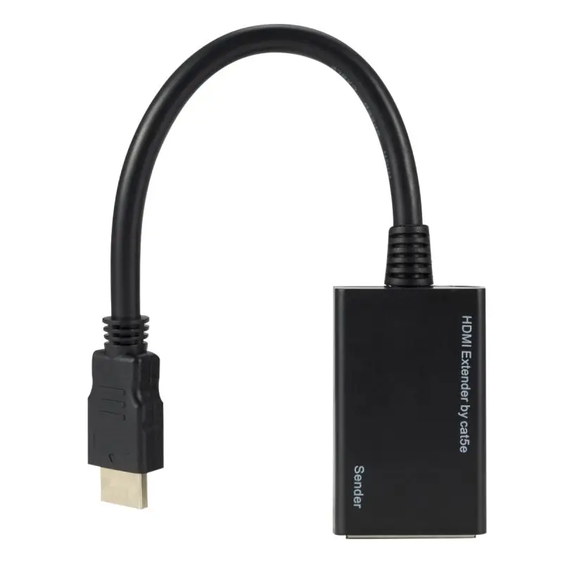 Горячий HDMI Удлинитель на RJ45 CAT5e CAT6 конвертер 1080P локальная сеть Ethernet|Коннекторы и