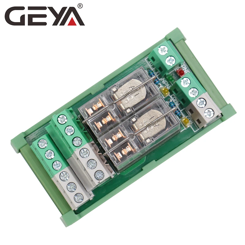 GEYA 2NG2R 2 каналов Omron Реле модуль 2NO 2NC DPDT реле ПЛК Интерфейс 12V 24V AC/DC|Реле| |