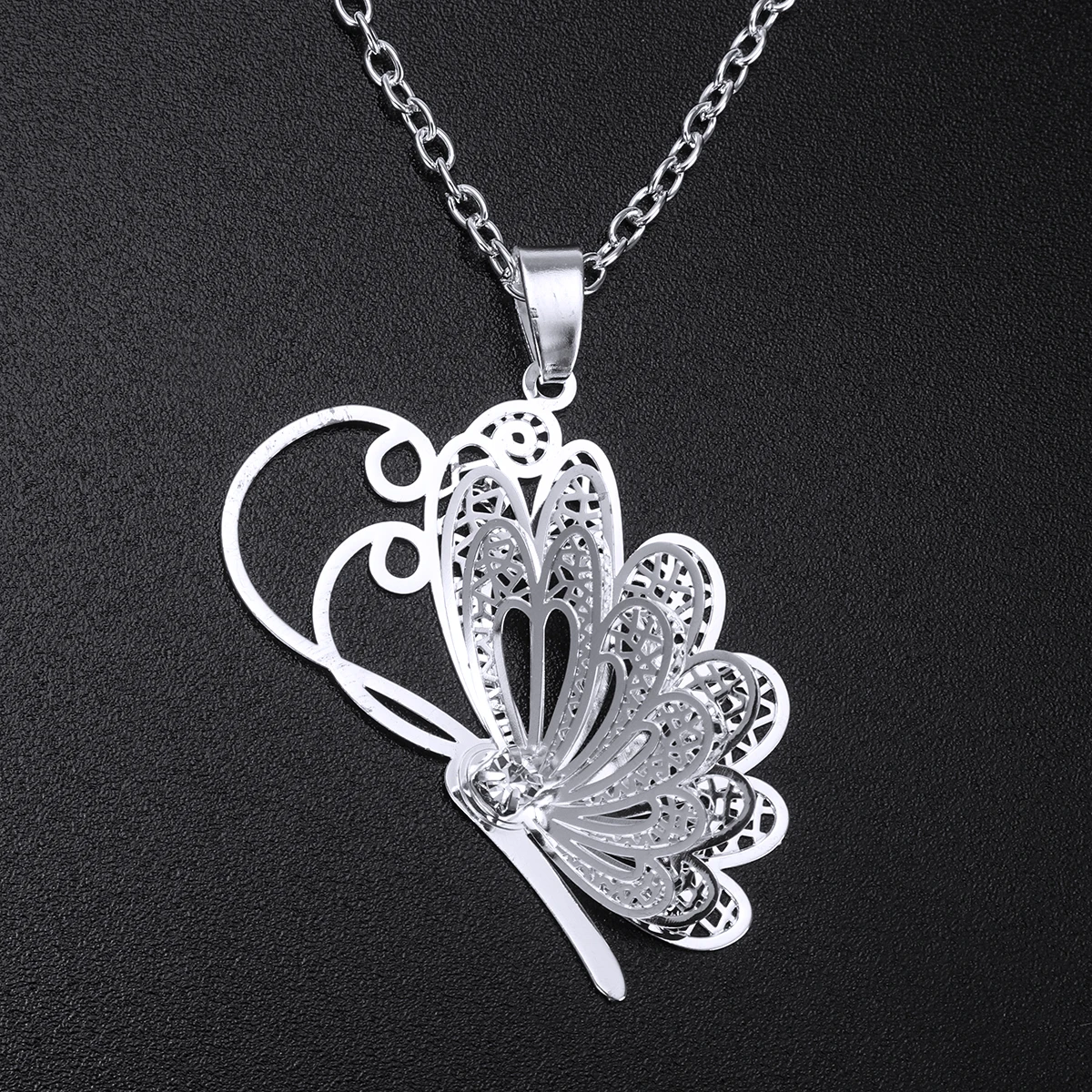 Женское ожерелье с подвеской бабочкой Shellhard элегантное посеребренное чокер