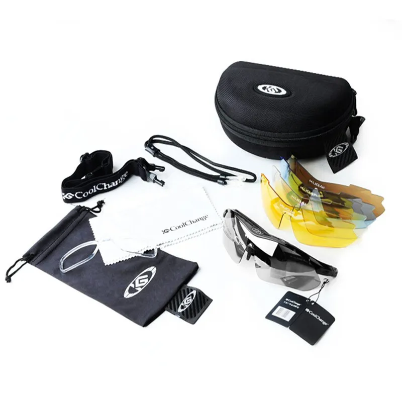 Поляризационные очки для езды на велосипеде уличные мотоциклетные с 5 линзами 12