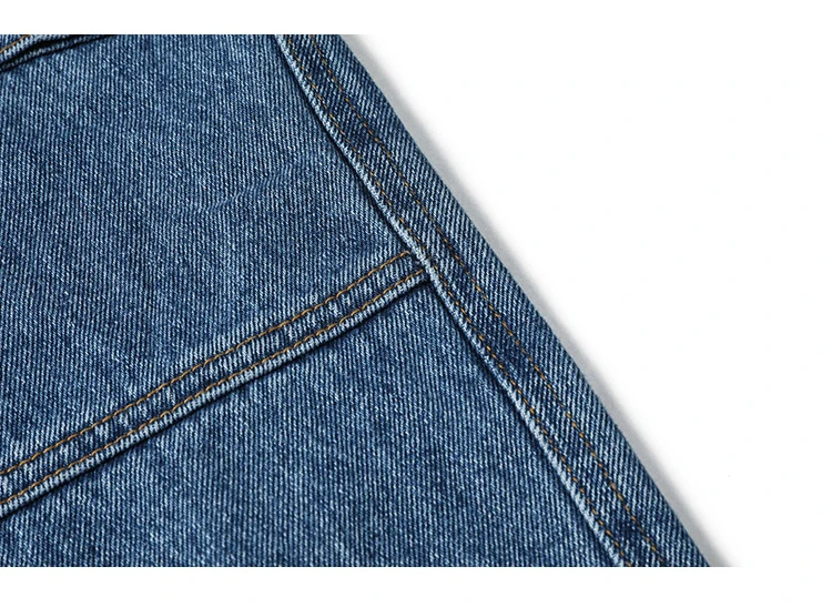 Harajuku Winter New Women's High-quality Design Jeans Fashion Tide Full Length High Waist Women's Pants Pocket Straight Pants