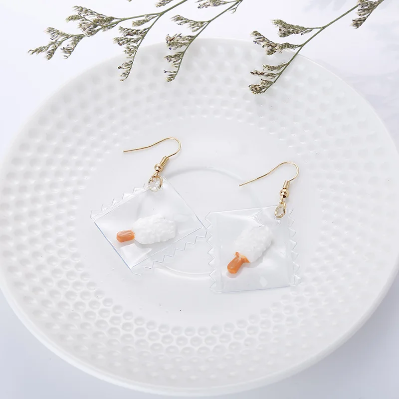 Женские Висячие серьги с фруктами и мороженым в Корейском стиле несколько стилей