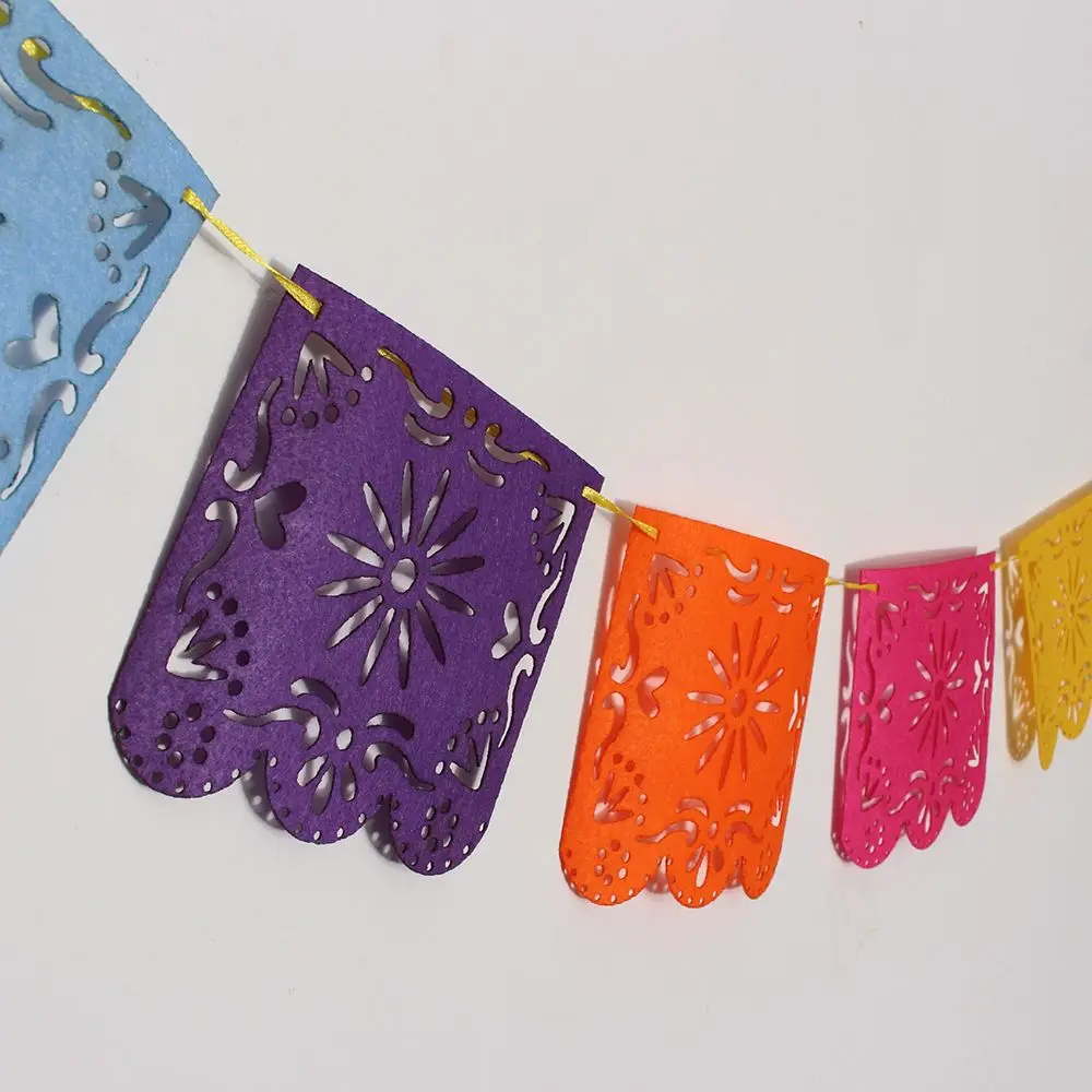2 5 м Мексиканская тематические мероприятия Papel Picado знамя флаги гирлянды