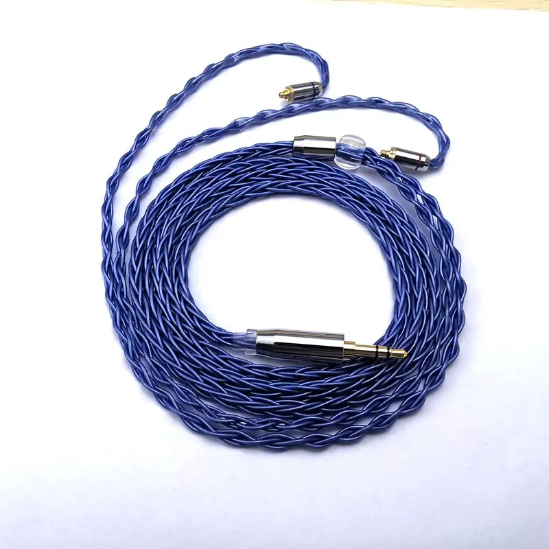 Fone de Ouvido Pérola em pó Exterior para Zs10 Núcleos Único Cristal Cobre Cabo Atualização Mmcx 0.78mm Pvc Plástico Pele Pro Zsn As16 8