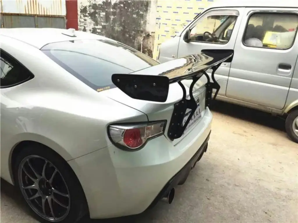 Автомобильный Стайлинг Неокрашенный Черный Стеклопластик GT 86 BRZ спойлер на