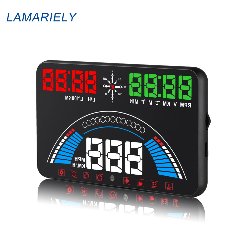 S7 HUD Спидометр OBD2 автомобильный дисплей 5 8 "Автомобильный Стайлинг