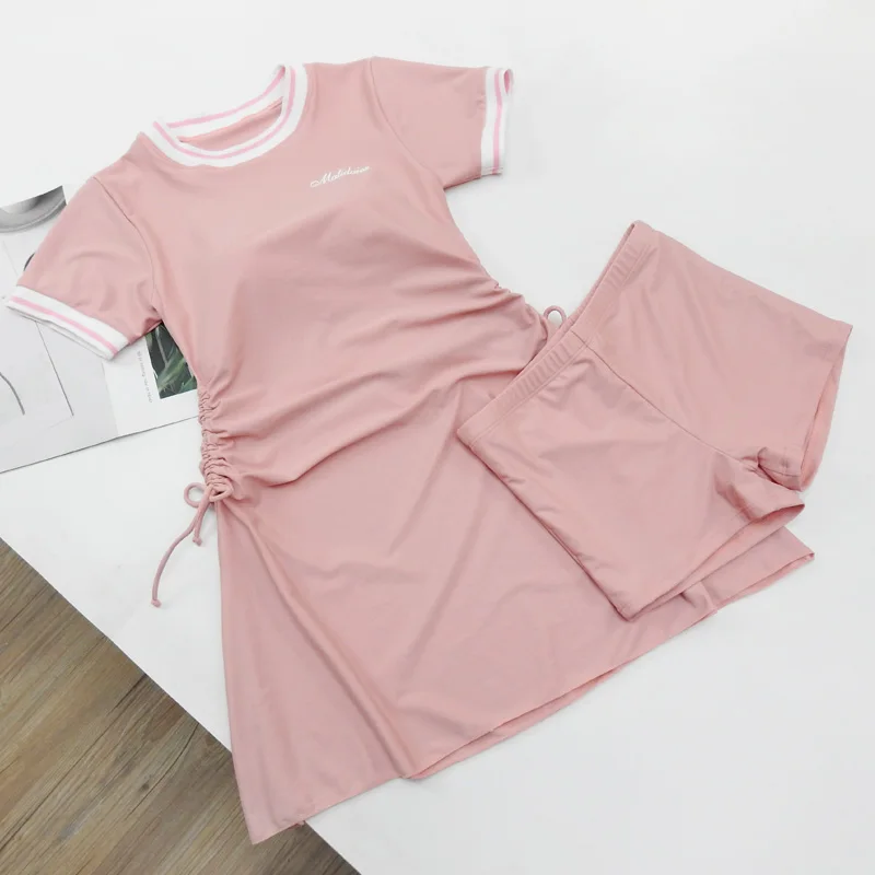 Купальники из 2 предметов женский купальный костюм для пляжа однотонный