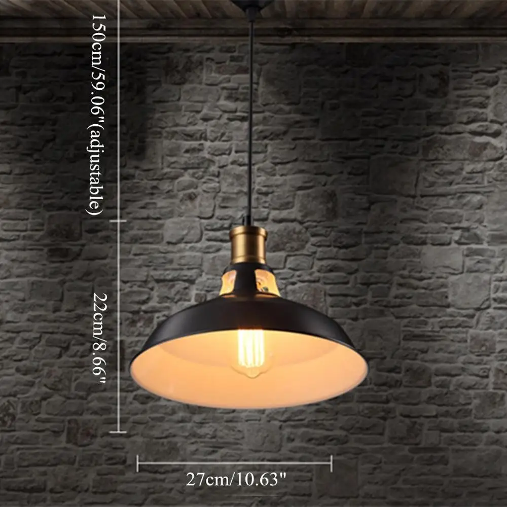 27 см винтажный промышленный светильник в стиле лофта потолочный Декор для дома