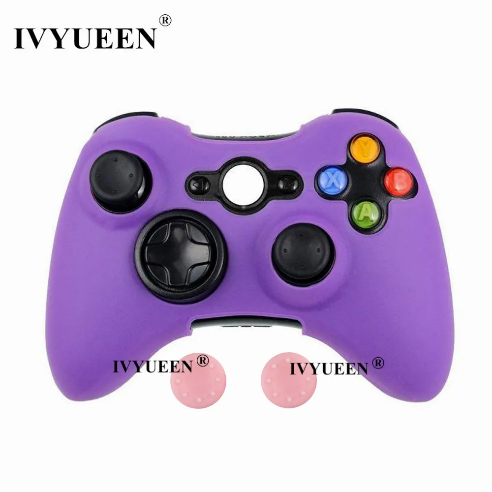 IVYUEEN 20 цветов мягкий силиконовый защитный чехол для microsoft Xbox 360 проводной/беспроводной контроллер аналоговые палочки крышки