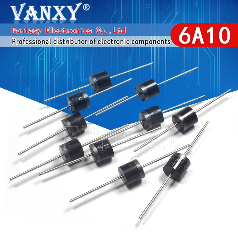 20 шт выпрямительный диод 6A 1000V R 6 6A10|diode 6a|rectifier diode6a diode |