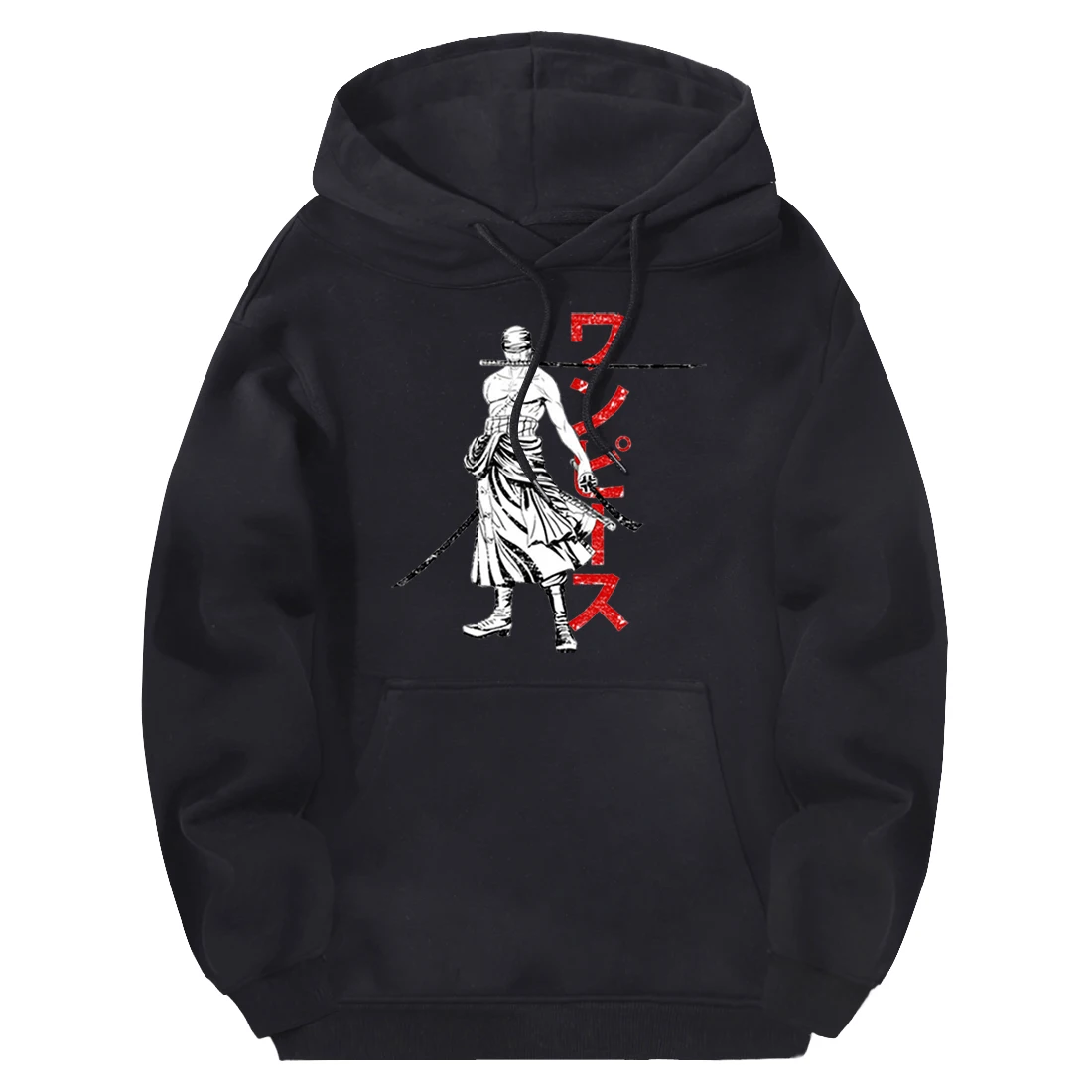 

Casual Roronoa Zoro Hooded Sweatshirts Men Fleece Streetwear Tracksuits Punk Hoody Long Sleeve Hoodies Black Moletom Homme 2020