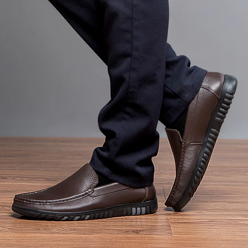 Мужская классическая обувь на плоской подошве из натуральной кожи | Спорт и