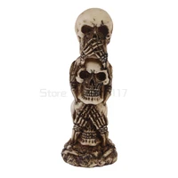 new halloween 3d skull silicone mould taro bar coffee house decorative candle soap mold