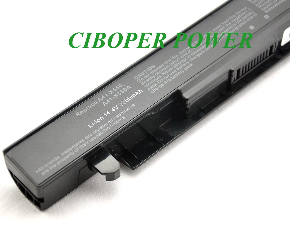 Батарея для A41-X550 A41-X550A A450 A550 F450 F550 F552 K550 P450 P550 R409 R510 X450 X550 X550C X550A 15В/44WH/2950 мА-ч |