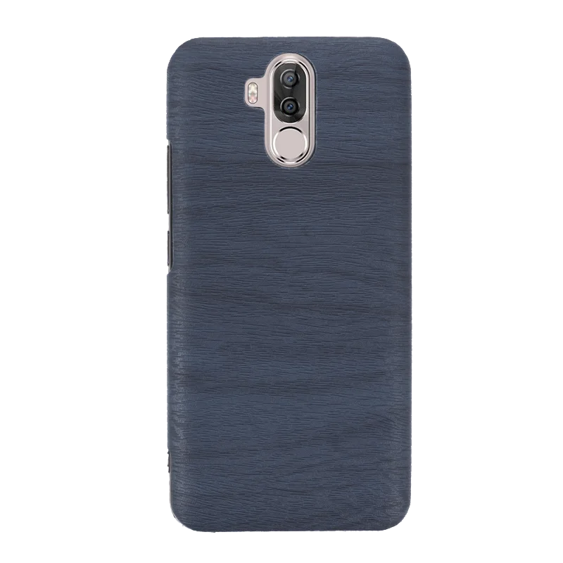 Чехол из искусственной кожи с деревянным лицевым покрытием для Ulefone Power 3 S чехол