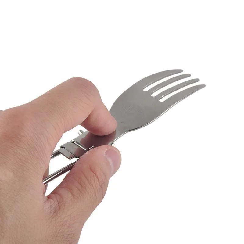 3 шт./компл. вилка/нож/ложка из нержавеющей стали посуда для улицы складные