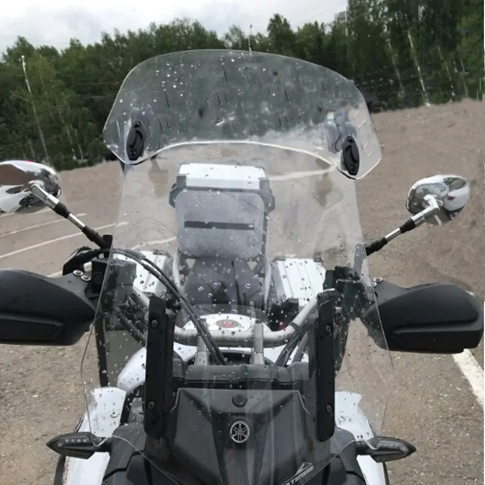 

Adjustable Windscreen Wind Deflector Universal Motorcycle Windshield For Buell S1 XI Lightning KAWASAKI NINJA250/300R Z250/Z300