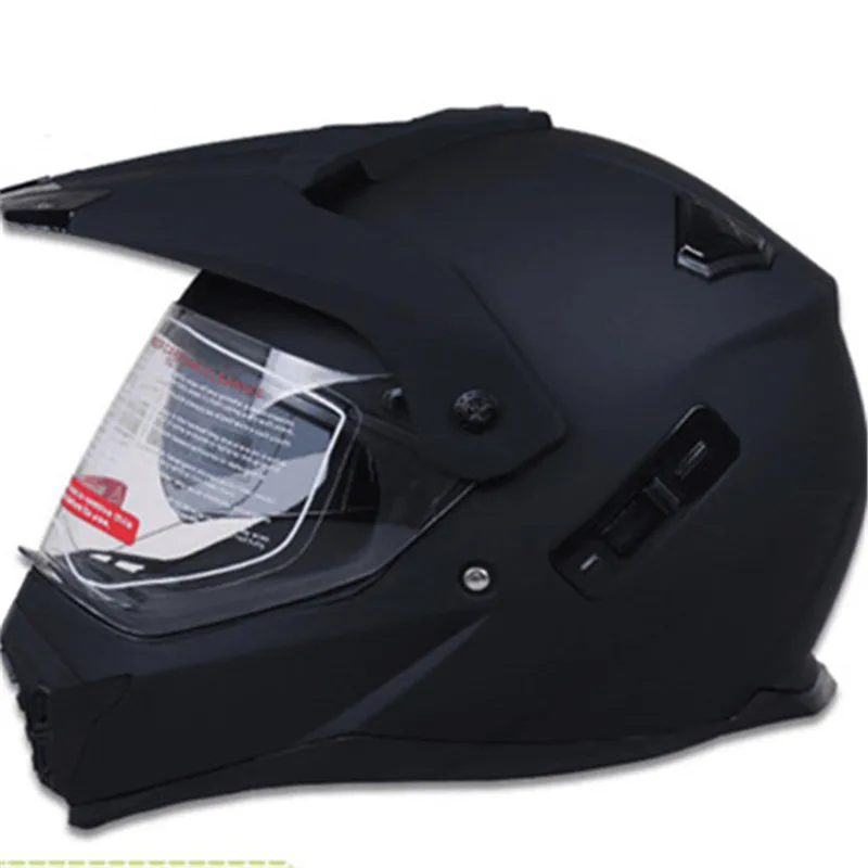 Moto rcycle шлем с солнцезащитным щитом atv road cross moto cross шлем с двойными линзами внедорожные гоночные мото шлемы