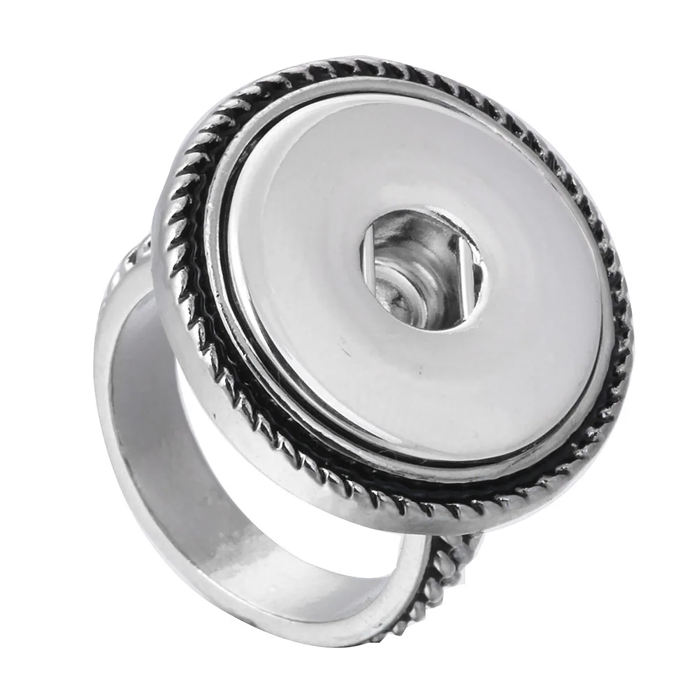 Новые трендовые кольца красивые кнопки кольцо подходящие для DIY 18 мм ювелирные