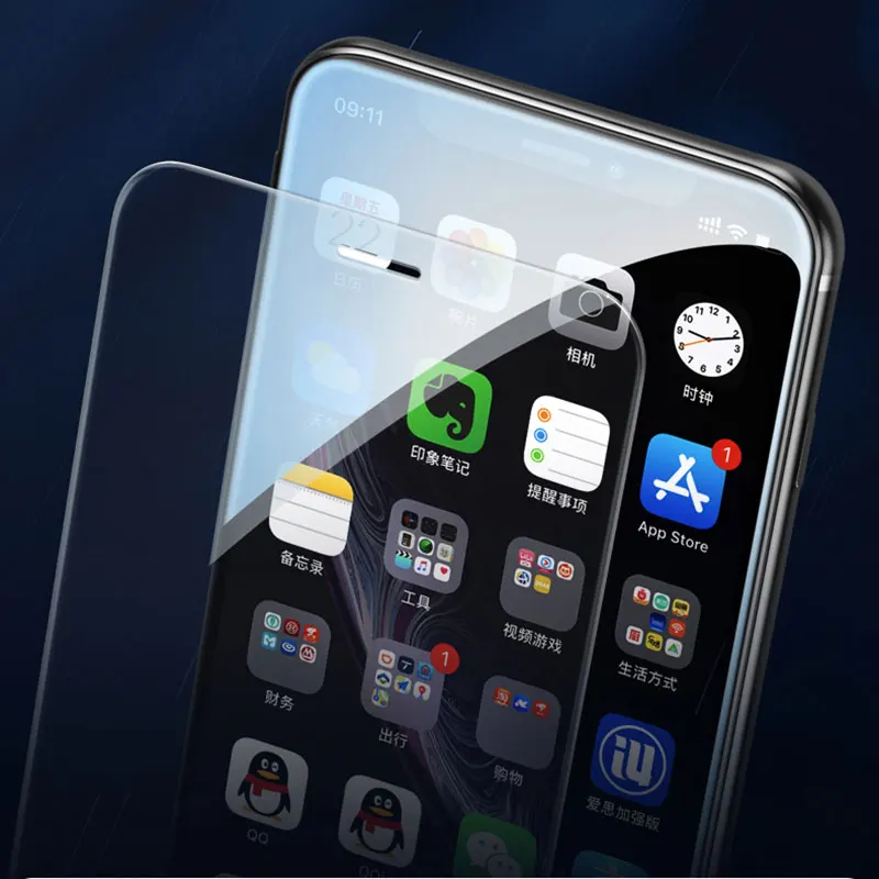 2 шт полное покрытие стекло на iPhone X XS Max XR закаленное для 7 8 6 6s Plus 5 5S SE 2020 11 Pro защита