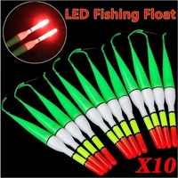 10pcs fishing floats led electric buoy fishing light stick float fluorescent lightstick float rod lights dark glow stick fishing