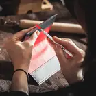 _ Ручка двойного назначения, 2 латунных головки, кожаная кромка, масляная склеивающая краска, ручка, ролик для краски кожи, инструмент для самостоятельного изготовления масляной краски