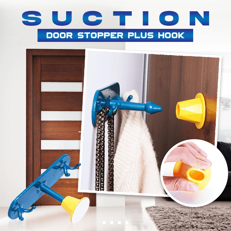 

Всасывающая дверная пробка плюс крючок многофункциональные клейкие силиконовые дверные держатели гвозди доступны без перфорации AUG889