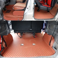 lsrtw2017 leather car interior floor mat for nissan nv200 2010 2020 2019 2018 2017 2016 2015 evalia vanette mitsubishi delica d3