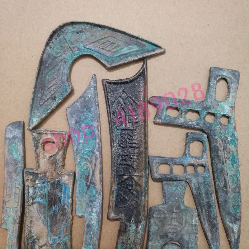 Первая Династия Цинь старые монеты. Набор из 6 штук. Коллекция антикварных