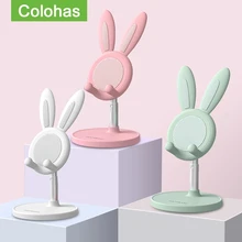 Cute Bunny Sytle Adjustable Desk Phone Holder Desktop Portable Tablet Phone Holder Stand For iPhone iPad Tablet