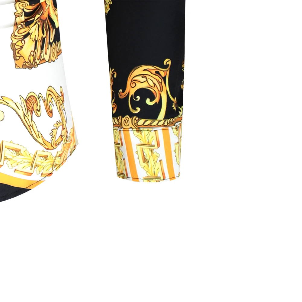 Мужские рубашки 2020 новые высококачественные мужские однобортные с 3D Цифровым