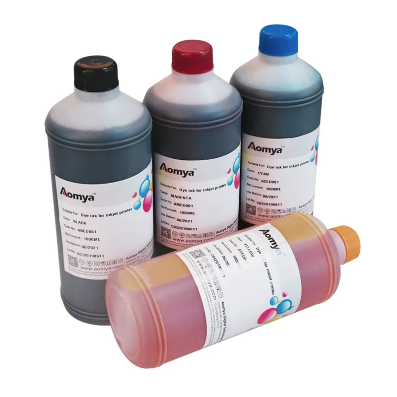 4C Water based Dye ink for Epson L100/L110/L200/L800 printer (Bulk ink) 1000ml/ bottle | Ink Refill Kits