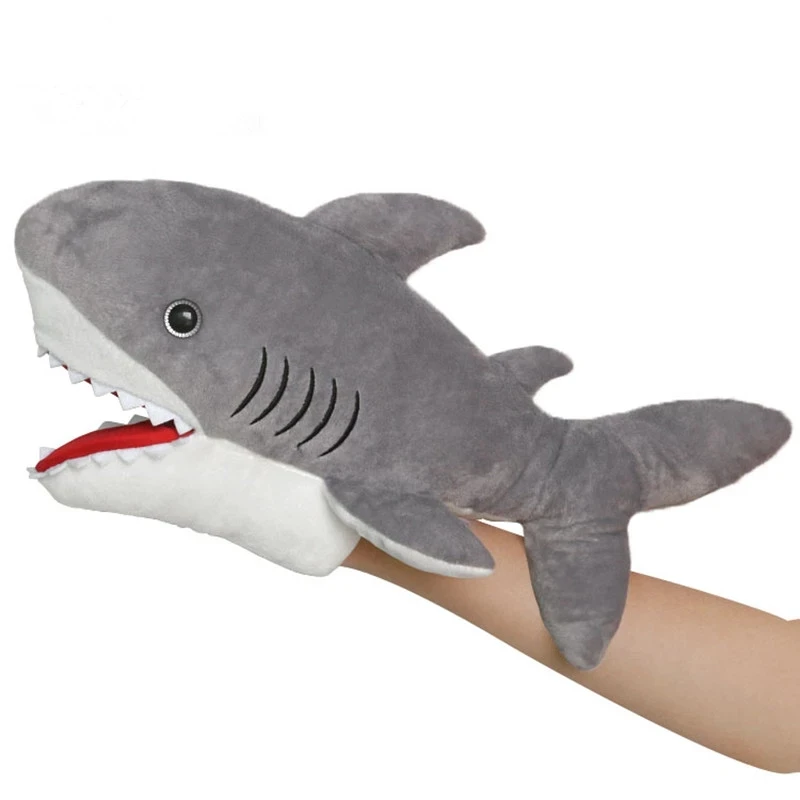 Marine Animals Can Open Mouth Plush Hand Puppets Turtles Dolphins Sharks Baby Puzzle Storytelling Gloves Toys | Игрушки и хобби