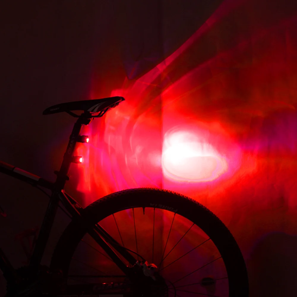 

Aluminium Alloy Safety Warning Lamp Cycling Light Helmet Red White LED Flash Lights Bike Front Rear Tail