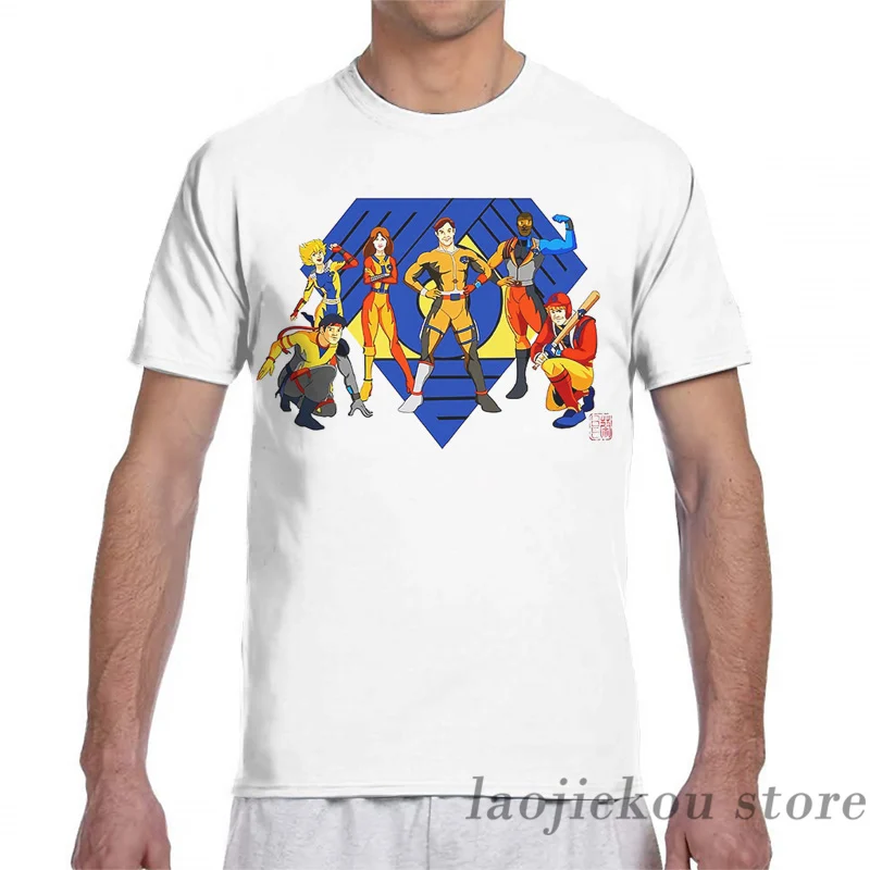 Футболка Bionic Six для мужчин и женщин модная рубашка с принтом по всей длине топы