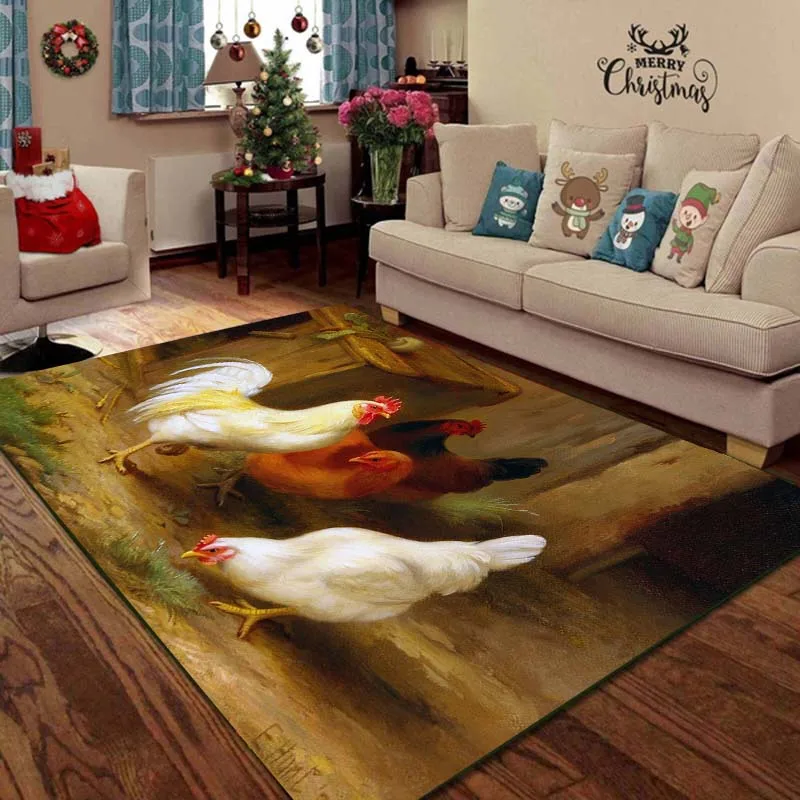 Ковер на петух Полиэстеровые коврики для спальни зоны роскошные ковровые