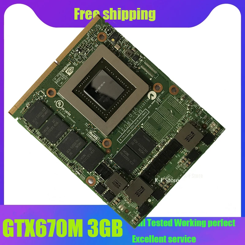 Бесплатная доставка GTX670MX GTX 670MX графическая Видеокарта VGA для MSI GT60 GT683 GT70 MS-1762 GDDR5