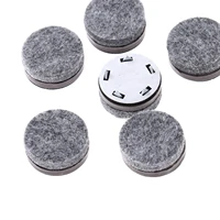 10pcs gray felt pads nail on furniture pads chair table furniture leg bottom feet non skid prevent scratches floor protector pad