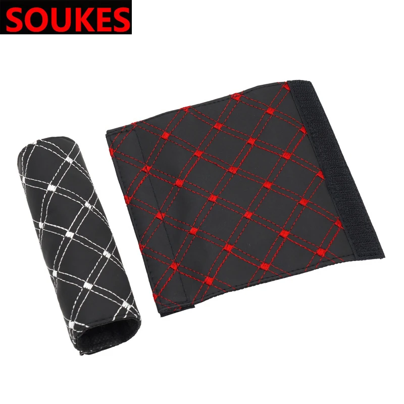 Universal Car Hand Brake Shift Knob Suit Cover For Hyundai I30 IX35 IX25 Suzuki Lifan X60 X50 Renault Mitsubishi ASX Jeep Acura |