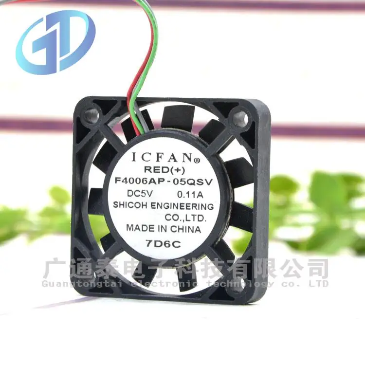 Icfan F4006AP-05QSV 5V 0.11a 4006 4cm Ultra-Thin Silent Fan Metal Blade | PC Components Cooling &amp Tools