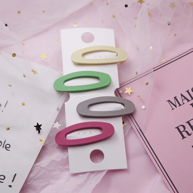 4 шт./компл. шпилька для волос с милым геометрическим рисунком заколка женщин и