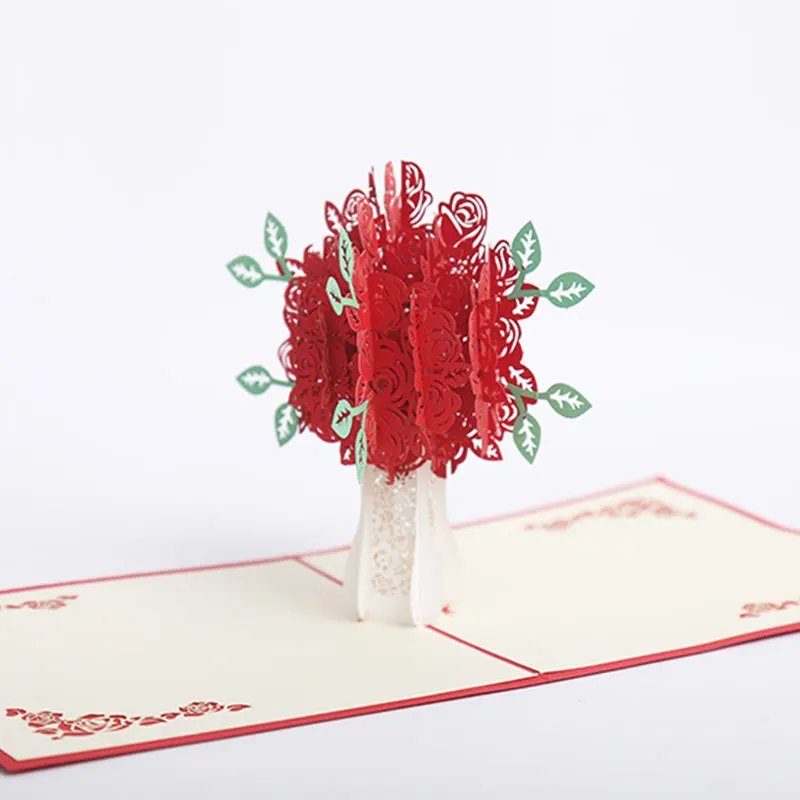 3D Поздравительные открытки-приглашения на свадьбу для матери и дочери годовщина