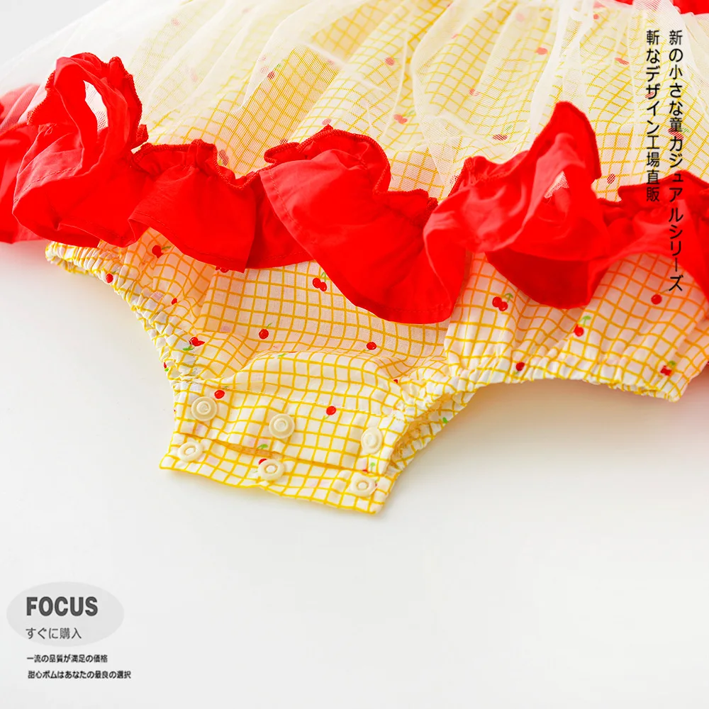 

Newborn Baby Girls Jumpsuit Romper Summer Baby Girl Flying Sleeveless Cotton Dress Bodysuits Infant Baby Girl Clothes Birthday