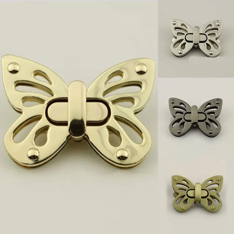 

Metal Butterfly Bag Turn Lock Twist Lock Clasp for Leather Craft Women Bag Handbag Shoulder Bag Purse DIY Hardware Accessories