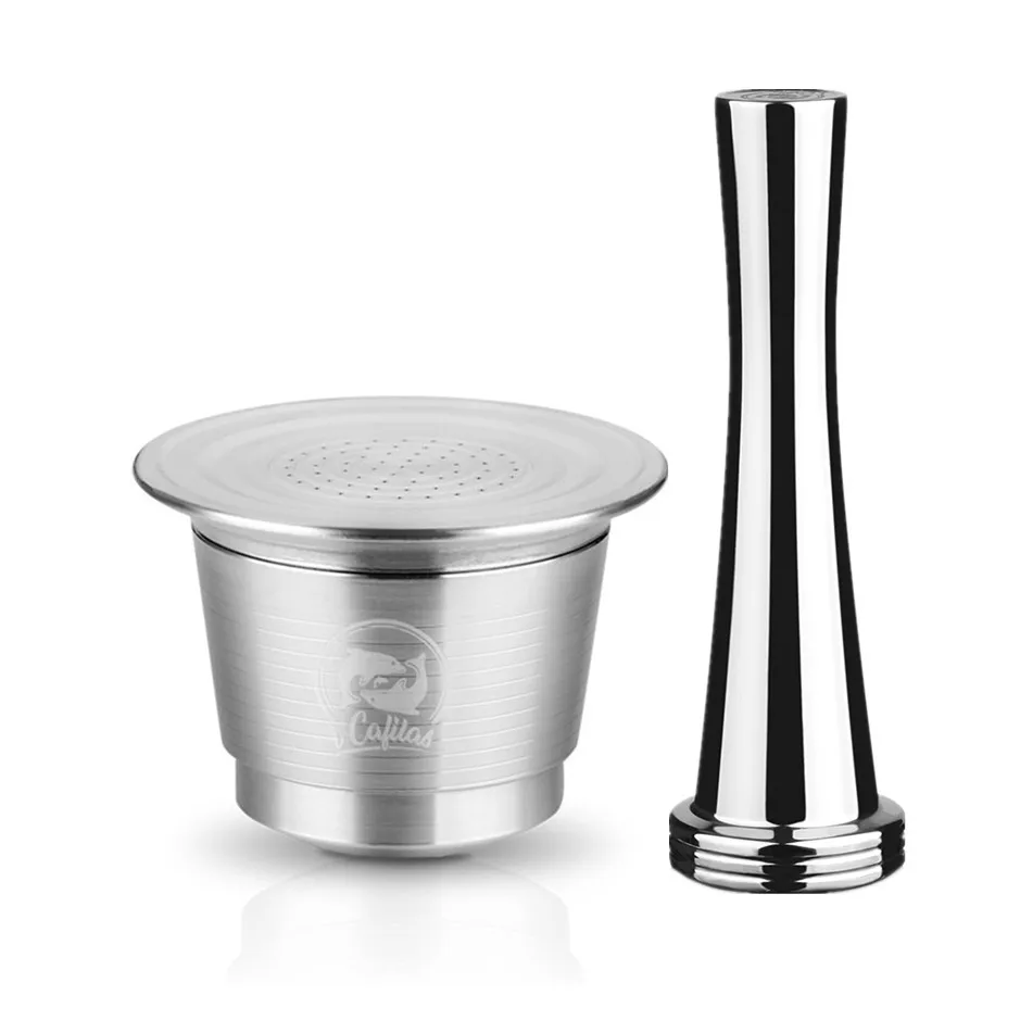 ICafilas фильтры для кофе капсулы для Nespresso многоразового использования из нержавеющей стали кофейные кронштейны чашка Pod Capsula для де кафе эспрессо