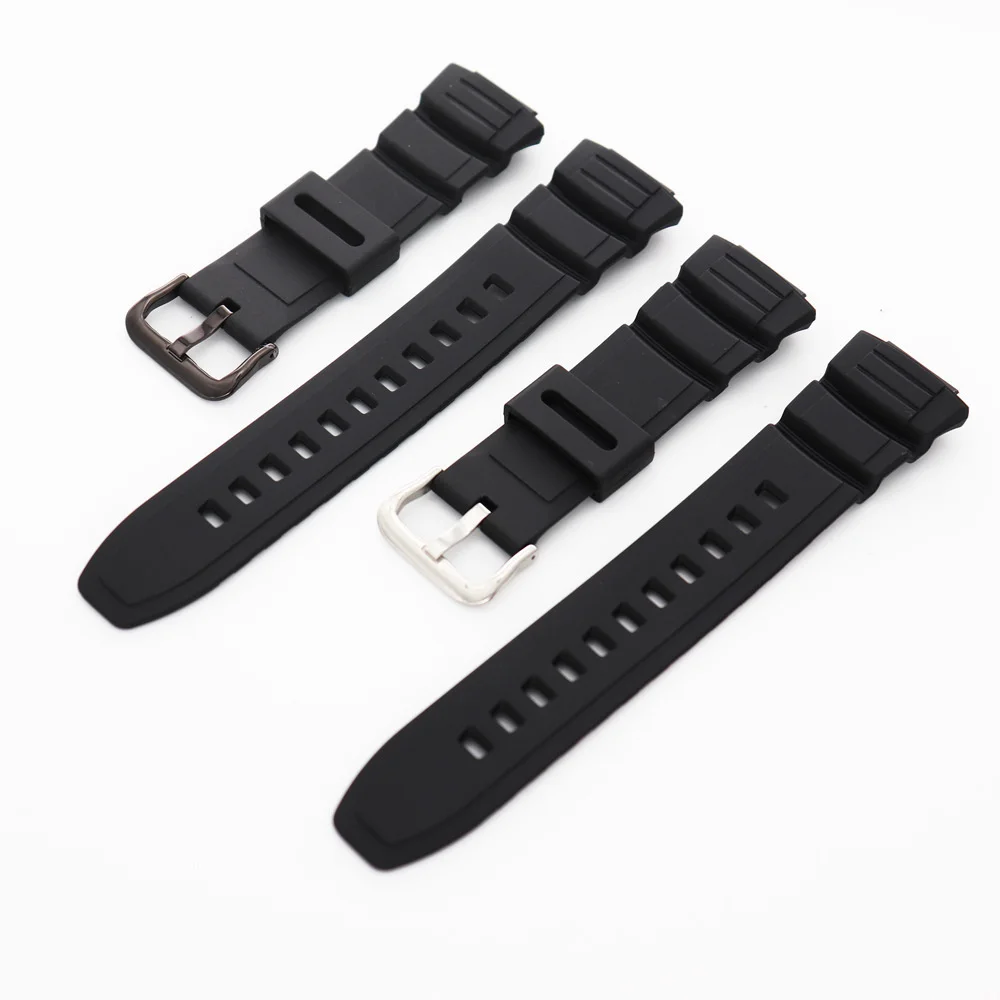 

Прочный ремешок с защитой от падения для Casio MCW 100H 110H W-S220, модный силиконовый сменный черный спортивный ремешок для наручных часов