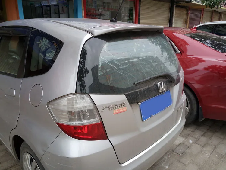 For Honda JAZZ Fit Spoiler 2008-2013 High Quality ABS Material Car Rear Wing Trunk Sport Decoration 2009 2010 2011 | Автомобили и