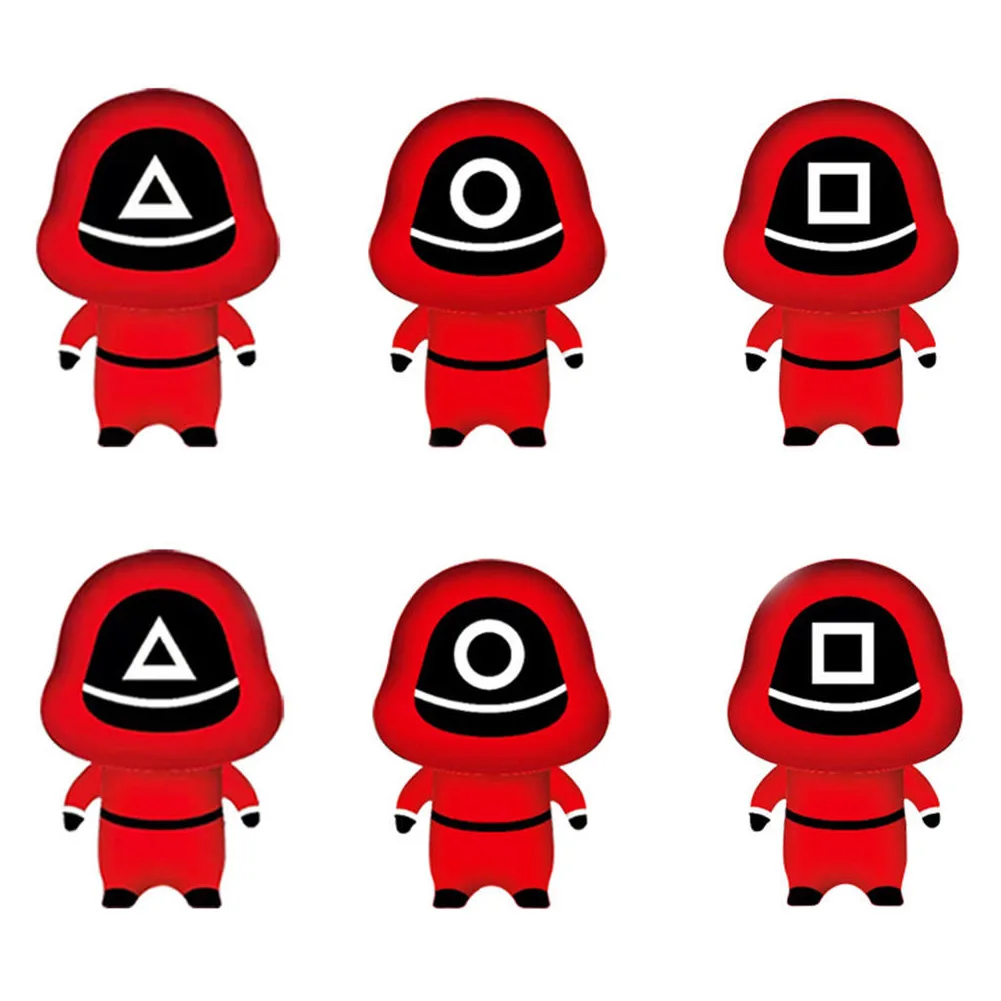 

New Squid Game Balloons Party Supplies Birthday Red Black Squid Game Fans Latex Foil Balloons Party Decorations Kids Adult Toys