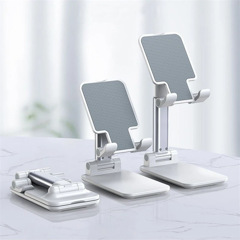 universal mobile phone holder for live stream in phone stand metal desk holder for tablet ipad retractable mobile phone holder free global shipping